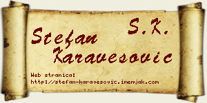 Stefan Karavesović vizit kartica